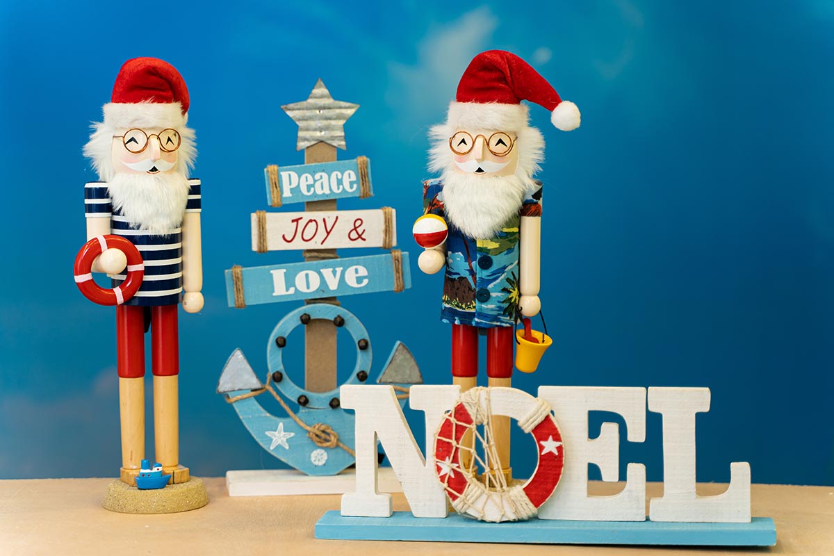 Paraíso de Playa Navideña | Miró Christmas | Decoración Navideña